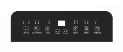 MyCond Roomer Smart 25除湿機の空気交換率を示す図。