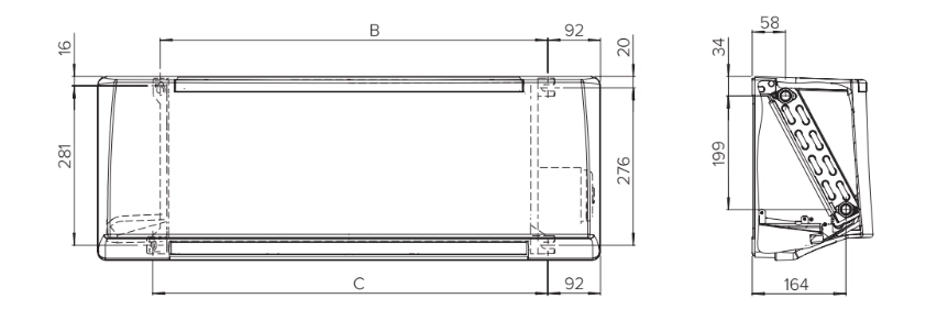 MyCond FHW スマートホームインテグレーションに適した壁掛けファンコイルユニット。