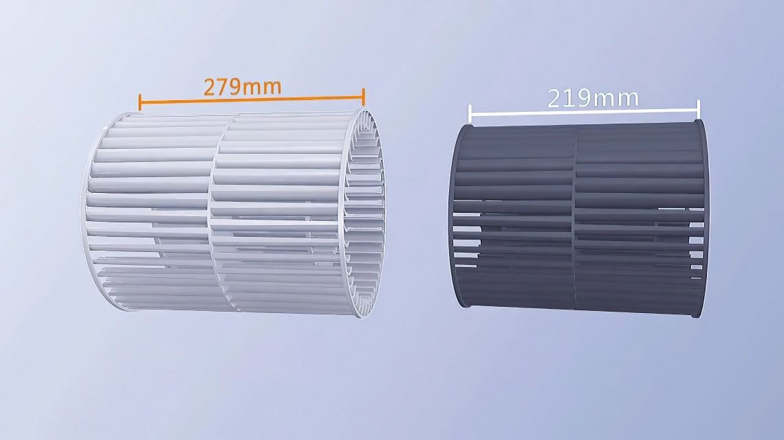 マイコンド高ESPダクト、拡大ファンホイール279 mm