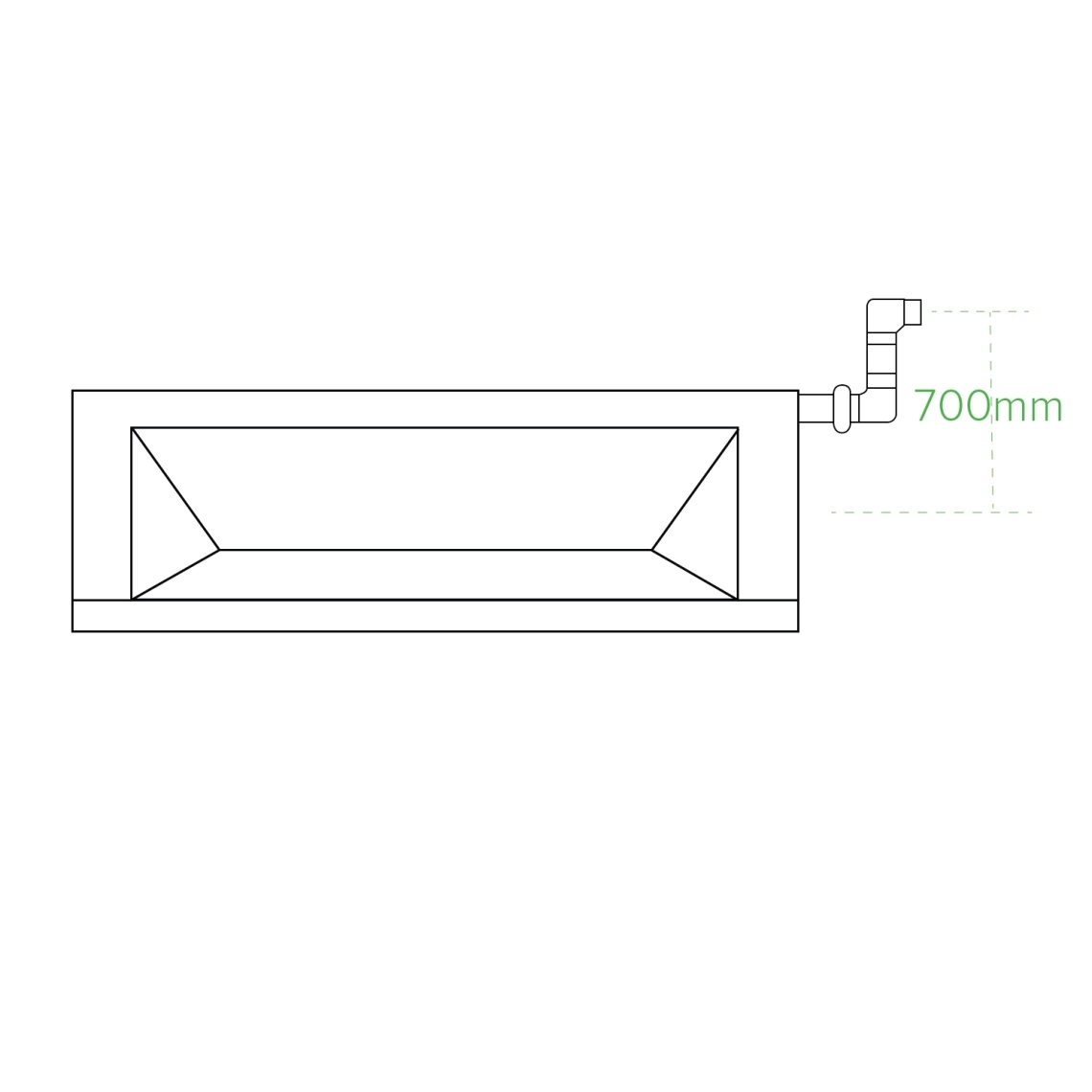 マイコンド中型ESPダクト排水ポンプ 揚程700 mmまで