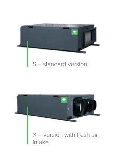 Mycond MSHA(C) スイミングプール用、新鮮空気供給オプション付き